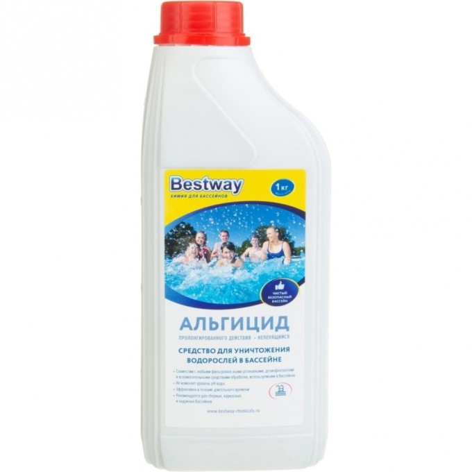 Альгицид для устранения и предупреждения образования водорослей BESTWAY (1 кг) AP1L BW Альгицид для устранения и предупреждения образования водорослей BESTWAY (1 кг) AP1L BW