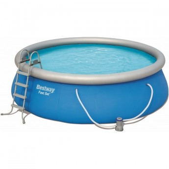 Бассейн BESTWAY FAST SET 457х122см, 13807л, фильтр-насос 3028л/ч, лестница Бассейн BESTWAY FAST SET 457х122см, 13807л, фильтр-насос 3028л/ч, лестница