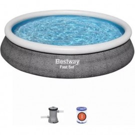 Бассейн BESTWAY FAST SET 457х84см, 9677л, фильтр-насос 2006л/ч Бассейн BESTWAY FAST SET 457х84см, 9677л, фильтр-насос 2006л/ч