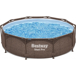 Бассейн каркасный BESTWAY STEEL PRO 561JE 305 х 76 см, ротанг Бассейн каркасный BESTWAY STEEL PRO 561JE 305 х 76 см, ротанг