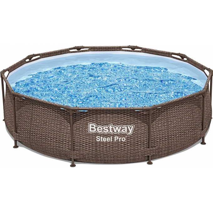 Бассейн каркасный BESTWAY STEEL PRO 561JE 305 х 76 см, ротанг 561JE BW Бассейн каркасный BESTWAY STEEL PRO 561JE 305 х 76 см, ротанг 561JE BW