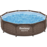 Бассейн каркасный BESTWAY STEEL PRO 561JE 305 х 76 см, ротанг 561JE BW Бассейн каркасный BESTWAY STEEL PRO 561JE 305 х 76 см, ротанг 561JE BW