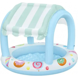 Детский бассейн BESTWAY SWEET SHOPPE 52638 104x84см с навесом , 34 л, от 2 лет Детский бассейн BESTWAY SWEET SHOPPE 52638 104x84см с навесом , 34 л, от 2 лет