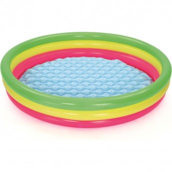 Детский надувной бассейн BESTWAY 152х30см "Лето" с надувным дном