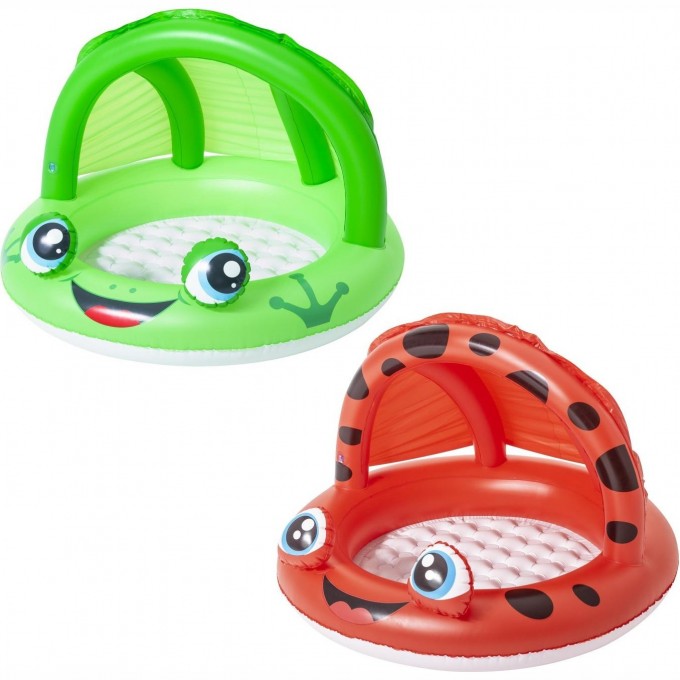 Детский надувной бассейн BESTWAY 52189 97х66см с навесом и надувным дном 52189 BW Детский надувной бассейн BESTWAY 52189 97х66см с навесом и надувным дном 52189 BW