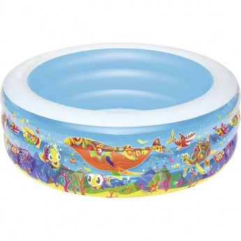 Детский надувной бассейн BESTWAY ПОДВОДНЫЙ МИР 152х51 см, 400 л, от 6 лет Детский надувной бассейн BESTWAY ПОДВОДНЫЙ МИР 152х51 см, 400 л, от 6 лет