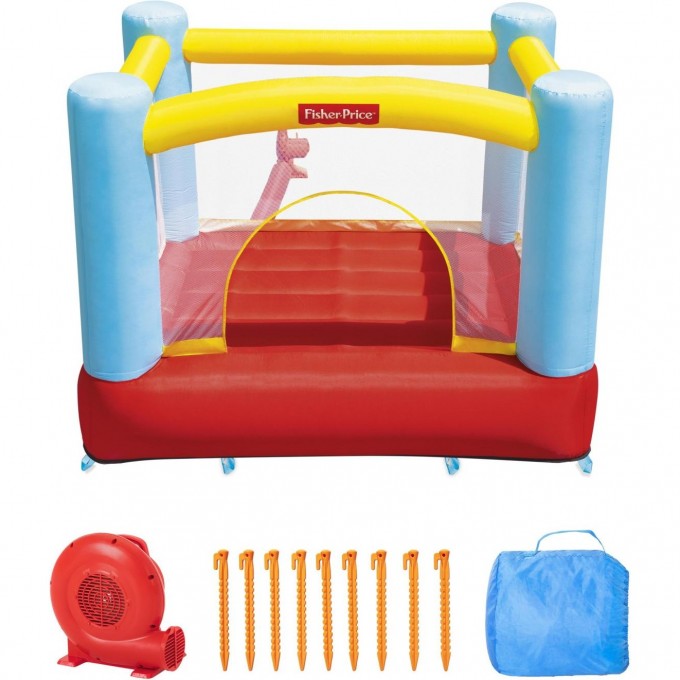 Игровой центр-батут BESTWAY FISHER PRICE до 113кг, 3-8 лет 93549 BW Игровой центр-батут BESTWAY FISHER PRICE до 113кг, 3-8 лет 93549 BW