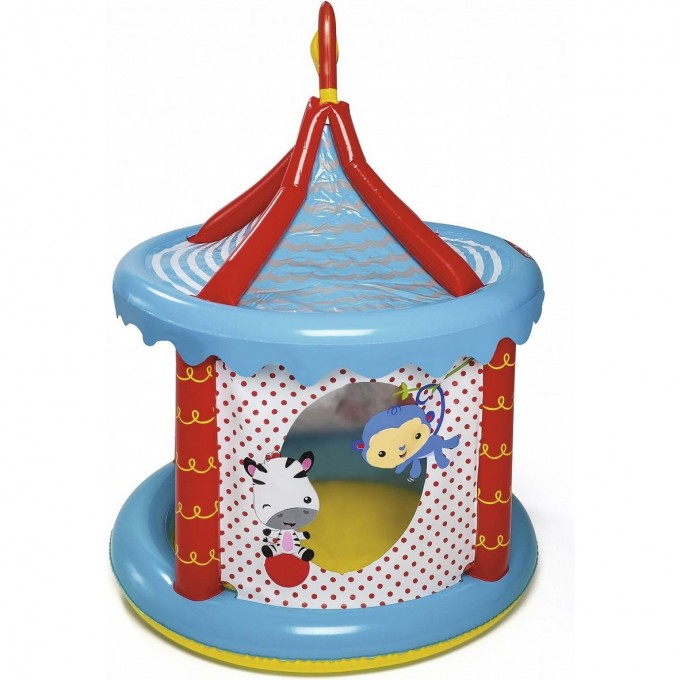 Игровой центр BESTWAY 93505 ЦИРК 104х137см с куполом и мячами (25шт), надувное дно, от 2 лет 93505 BW Игровой центр BESTWAY 93505 ЦИРК 104х137см с куполом и мячами (25шт), надувное дно, от 2 лет 93505 BW