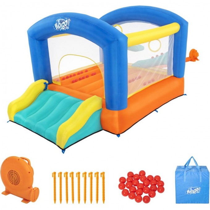 Игровой-центр BESTWAY MEGA BOUNCER 289х213х173см с горкой и мячами, до 179 кг, от 3 лет 53427 BW Игровой-центр BESTWAY MEGA BOUNCER 289х213х173см с горкой и мячами, до 179 кг, от 3 лет 53427 BW