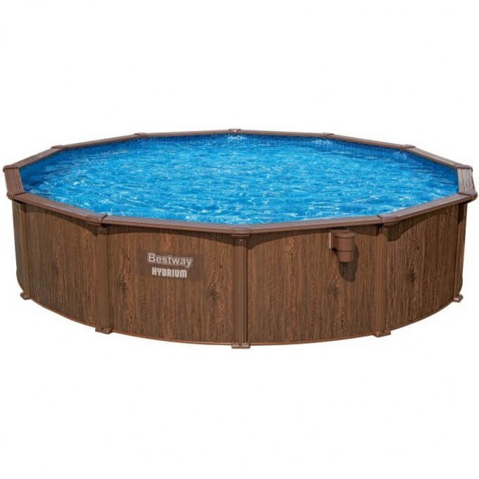 Каркасный бассейн BESTWAY 488х130см, композитный, 21490л + лестница 561CU BW Каркасный бассейн BESTWAY 488х130см, композитный, 21490л + лестница 561CU BW