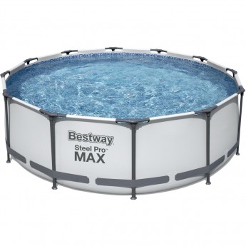 Каркасный бассейн BESTWAY STEEL PRO MAX 366х100см, 9150л + фильтр-насос 2006 л/ч Каркасный бассейн BESTWAY STEEL PRO MAX 366х100см, 9150л + фильтр-насос 2006 л/ч