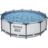 Каркасный бассейн BESTWAY STEEL PRO MAX 366х100см, 9150л + фильтр-насос 2006 л/ч, лестница 56418 BW Каркасный бассейн BESTWAY STEEL PRO MAX 366х100см, 9150л + фильтр-насос 2006 л/ч, лестница 56418 BW