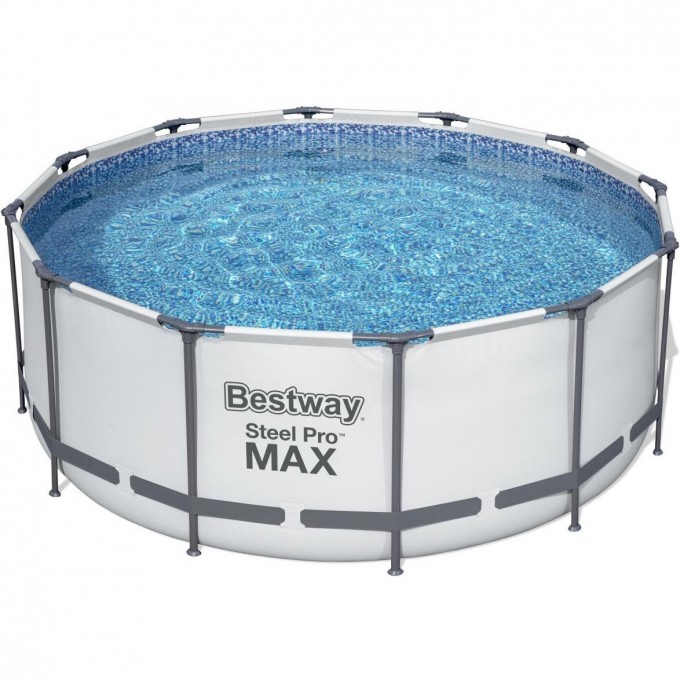 Каркасный бассейн BESTWAY STEEL PRO MAX 366х122см, 10250л + фильтр-насос 2006 л/ч, тент, лестница 56420 BW Каркасный бассейн BESTWAY STEEL PRO MAX 366х122см, 10250л + фильтр-насос 2006 л/ч, тент, лестница 56420 BW