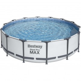 Каркасный бассейн BESTWAY STEEL PRO MAX 427х107см, 13030л + фильтр-насос 3028 л/ч, тент, лестница Каркасный бассейн BESTWAY STEEL PRO MAX 427х107см, 13030л + фильтр-насос 3028 л/ч, тент, лестница