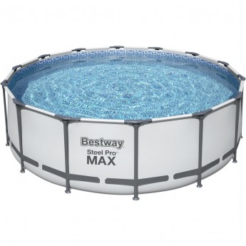 Каркасный бассейн BESTWAY STEEL PRO MAX 427х122см, 15232л + фильтр-насос 3028 л/ч, тент, лестница Каркасный бассейн BESTWAY STEEL PRO MAX 427х122см, 15232л + фильтр-насос 3028 л/ч, тент, лестница