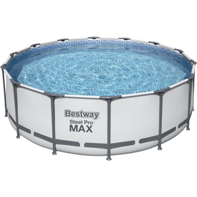 Каркасный бассейн BESTWAY STEEL PRO MAX 427х122см, 15232л + фильтр-насос 3028 л/ч, тент, лестница 5612X BW Каркасный бассейн BESTWAY STEEL PRO MAX 427х122см, 15232л + фильтр-насос 3028 л/ч, тент, лестница 5612X BW