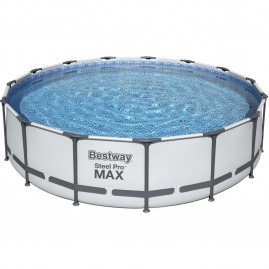 Каркасный бассейн BESTWAY STEEL PRO MAX 457х107см, 14970л + фильтр-насос 3028 л/ч, тент, лестница Каркасный бассейн BESTWAY STEEL PRO MAX 457х107см, 14970л + фильтр-насос 3028 л/ч, тент, лестница