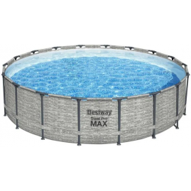 Каркасный бассейн BESTWAY STEEL PRO MAX 5618Y 549х122см, 23062л, фильтр-насос 5678л/ч, лестница, тент Каркасный бассейн BESTWAY STEEL PRO MAX 5618Y 549х122см, 23062л, фильтр-насос 5678л/ч, лестница, тент