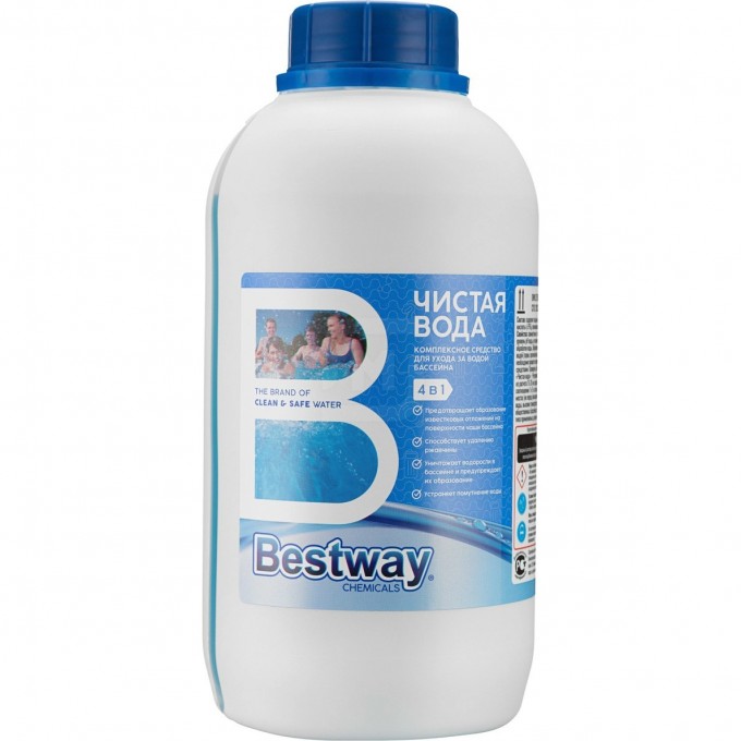 Комплексное средство для ухода за водой BESTWAY Чистая вода 4 в 1 (750 г) OW0.75L BW Комплексное средство для ухода за водой BESTWAY Чистая вода 4 в 1 (750 г) OW0.75L BW
