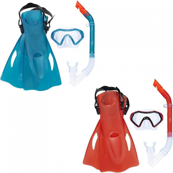 Комплект для плавания BESTWAY FIREFISH от 7 лет, размер ласт 37-41, 2 цвета 25046 BW Комплект для плавания BESTWAY FIREFISH от 7 лет, размер ласт 37-41, 2 цвета 25046 BW