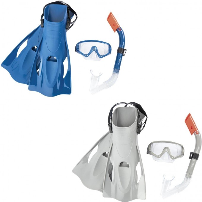 Комплект для плавания BESTWAY MERIDIAN SNORKEL от 7 лет, р-р.ласт 41-46, 2 цвета 25020 BW Комплект для плавания BESTWAY MERIDIAN SNORKEL от 7 лет, р-р.ласт 41-46, 2 цвета 25020 BW