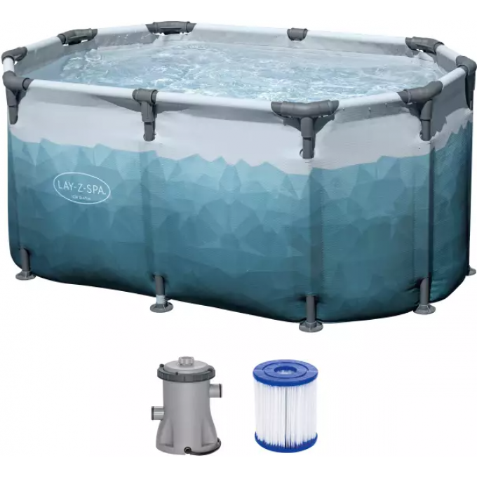 Ледяная купель BESTWAY "GLACIAL DIP ICE BATH TUB" 150х90см, 431л, фильтр-насос 1249л/ч, тент, уп.1 6002N BW Ледяная купель BESTWAY "GLACIAL DIP ICE BATH TUB" 150х90см, 431л, фильтр-насос 1249л/ч, тент, уп.1 6002N BW
