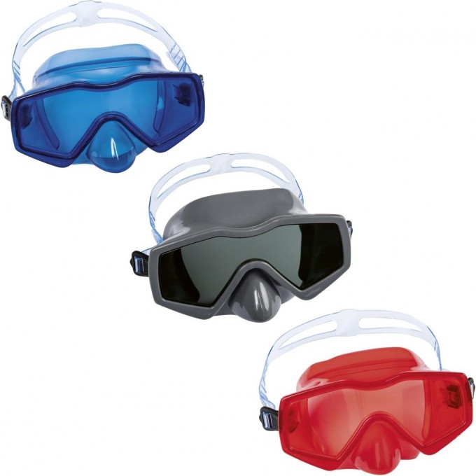 Маска для плавания BESTWAY AQUA PRIME от 14 лет, 3 цвета 22056 BW Маска для плавания BESTWAY AQUA PRIME от 14 лет, 3 цвета 22056 BW