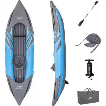 Надувная байдарка BESTWAY SURGE ELITE X1 KAYAK 305x91х40 см, алюминиевое весло 230 см, насос 62086, до 100кг Надувная байдарка BESTWAY SURGE ELITE X1 KAYAK 305x91х40 см, алюминиевое весло 230 см, насос 62086, до 100кг