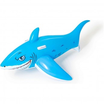 Надувная игрушка-наездник BESTWAY БОЛЬШАЯ БЕЛАЯ АКУЛА 157х71 см, с ручками, до 45 кг, от 3 лет Надувная игрушка-наездник BESTWAY БОЛЬШАЯ БЕЛАЯ АКУЛА 157х71 см, с ручками, до 45 кг, от 3 лет
