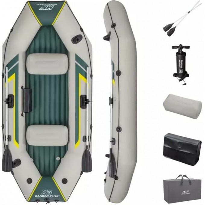 Надувная лодка BESTWAY RANGER ELITE X3 RAFT SET 295х130х46 см, вёсла 152 см, насос 62086, до 400кг 65160 BW Надувная лодка BESTWAY RANGER ELITE X3 RAFT SET 295х130х46 см, вёсла 152 см, насос 62086, до 400кг 65160 BW
