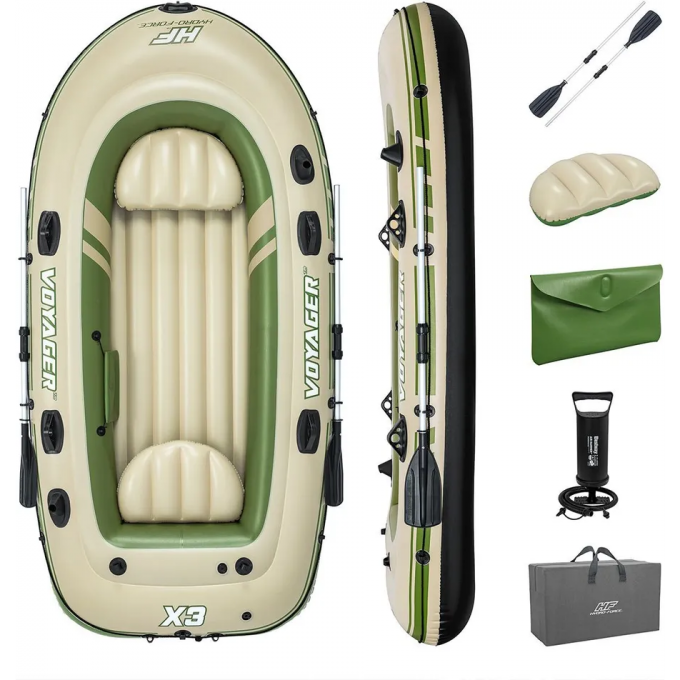 Надувная лодка BESTWAY VOYAGER X3 65164 294x137см, до 360кг 65164 BW Надувная лодка BESTWAY VOYAGER X3 65164 294x137см, до 360кг 65164 BW