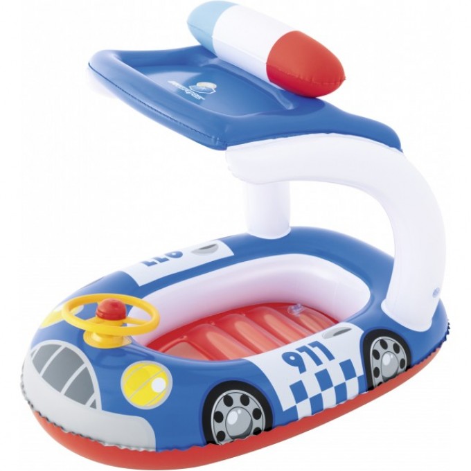 Надувная лодочка BESTWAY "МАШИНА" 98х66 см, с тентом, 3-6 лет, синий 34103 BW CIHII Надувная лодочка BESTWAY "МАШИНА" 98х66 см, с тентом, 3-6 лет, синий 34103 BW CIHII