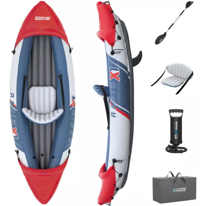 Надувной каяк BESTWAY RAPID X1 KAYAK SET 290х91см 65176 BW Надувной каяк BESTWAY RAPID X1 KAYAK SET 290х91см 65176 BW
