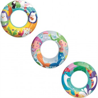 Надувной круг BESTWAY МОРСКИЕ ЖИВОТНЫЕ 51см 3-6 лет Надувной круг BESTWAY МОРСКИЕ ЖИВОТНЫЕ 51см 3-6 лет