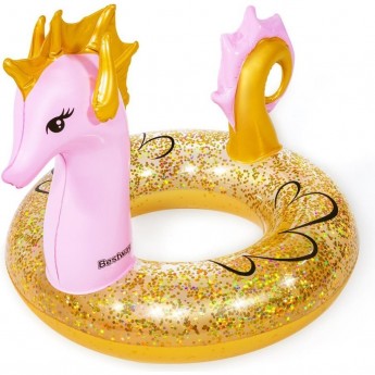 Надувной круг BESTWAY Морской конек 115х104см, с ручками, от 10 лет Надувной круг BESTWAY Морской конек 115х104см, с ручками, от 10 лет