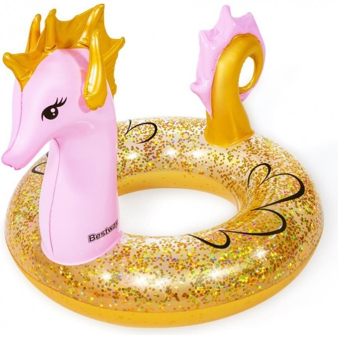 Надувной круг BESTWAY Морской конек 115х104см, с ручками, от 10 лет 36305 BW Надувной круг BESTWAY Морской конек 115х104см, с ручками, от 10 лет 36305 BW