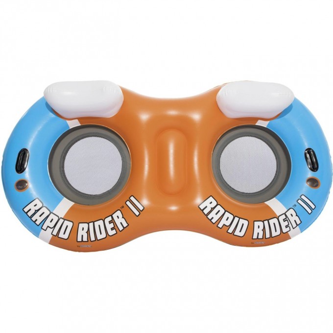 Надувной круг-кресло BESTWAY RAPID RIDER II 251х132см для двоих, с ручками и подстакаником, до 180кг 43113 BW Надувной круг-кресло BESTWAY RAPID RIDER II 251х132см для двоих, с ручками и подстакаником, до 180кг 43113 BW