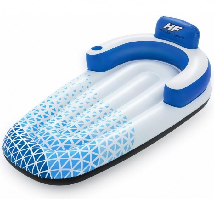 Надувной матрас-шезлонг BESTWAY INDIGO WAVE для плавания 191х97см (183х97х53,5см) до 90кг 43533 BW Надувной матрас-шезлонг BESTWAY INDIGO WAVE для плавания 191х97см (183х97х53,5см) до 90кг 43533 BW