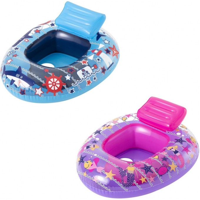 Надувные водные ходунки BESTWAY 76х65см со спинкой, 6-18 мес, 2 вида 34126 BW Надувные водные ходунки BESTWAY 76х65см со спинкой, 6-18 мес, 2 вида 34126 BW