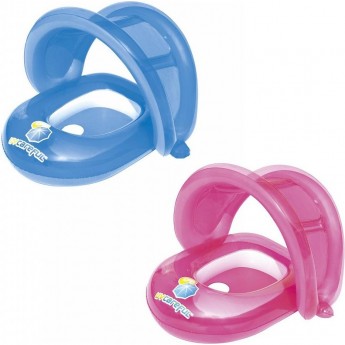 Надувные водные ходунки BESTWAY 80х85см с тентом, 1-2 лет, 2 цвета Надувные водные ходунки BESTWAY 80х85см с тентом, 1-2 лет, 2 цвета