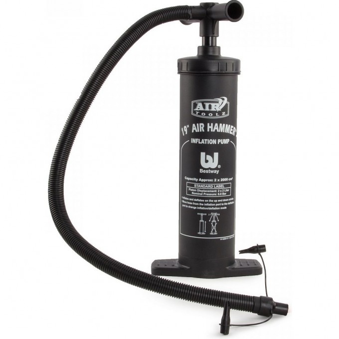 Насос ручной 48см BESTWAY, 3.5л/цикл, шланг с 3-мя насадками 62030 BW Насос ручной 48см BESTWAY, 3.5л/цикл, шланг с 3-мя насадками 62030 BW