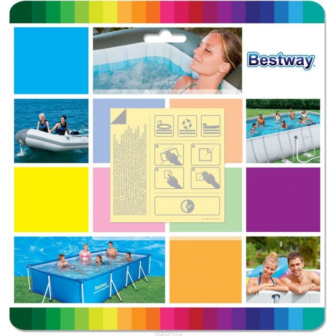 Ремонтный комплект BESTWAY 6.5х6.5см, водостойкий, самоклеящиеся заплатки, 6шт 62091 BW Ремонтный комплект BESTWAY 6.5х6.5см, водостойкий, самоклеящиеся заплатки, 6шт 62091 BW