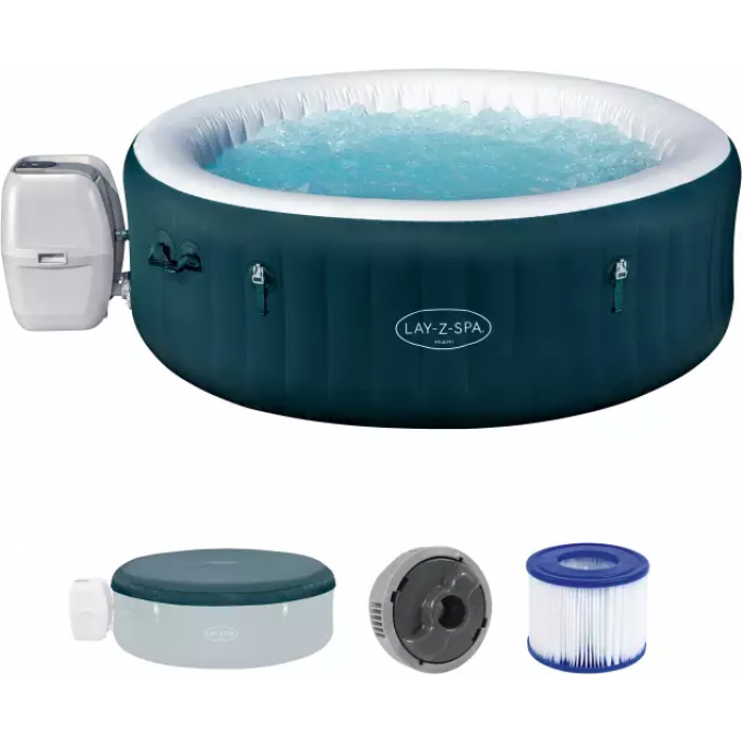 СПА-бассейн BESTWAY MIAMI ENERGYSENSE AIRJET 6 DARK BLUE 6001D 196х66см 6001D BW СПА-бассейн BESTWAY MIAMI ENERGYSENSE AIRJET 6 DARK BLUE 6001D 196х66см 6001D BW